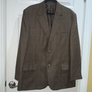 Allyn Saint George lambswool tweed jacket Sz 42R lined msr